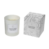 7 Oz Luxe Scented Candle in Gift Box White Suede - Set of 2