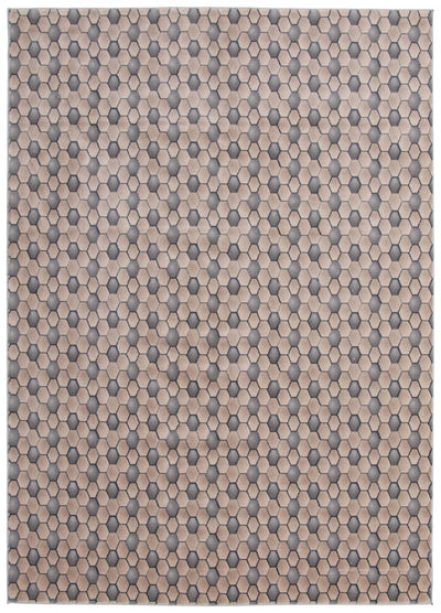 Ranger Taupe/grey Rug 5'3" X 7'3" Area Rug