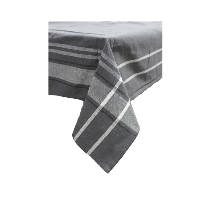 French Border Tablecloth 52 x 72 Charcoal Grey