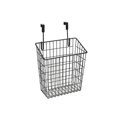 Over The Cupboard Wired Basket Organizer Black|Panier d’organisation en grillage noir à accrocher à l'armoire