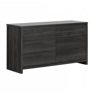 Tao 6-Drawer Double Dresser - Grey Oak