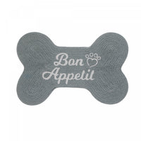 Braided Cotton Bone Shape Pet Mat Bon Appetit Floormat