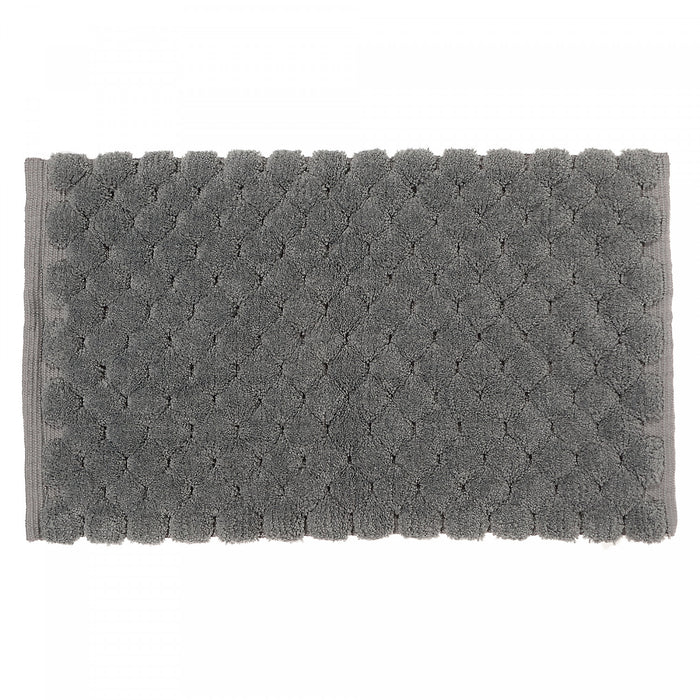 Handwoven Pompom Bathmat Grey 20 x 32 Bathmat