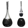 Dolomite Toilet Holder and Brush Black Bath Accessories