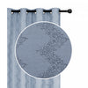 Jacquard Panel Chevron Blue 96\" - Set of 2 Drapes and Blinds