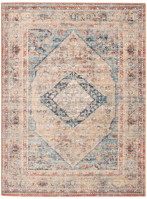 Bolivar Bijar Multi Colour Area Rug - 5'3\" x 7'6\"