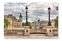 Paris Cityscape 24x36 Wall Art Fabric Panel Without Frame