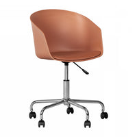 Flam Office Swivel Chair - Burnt Orange/Chrome  
