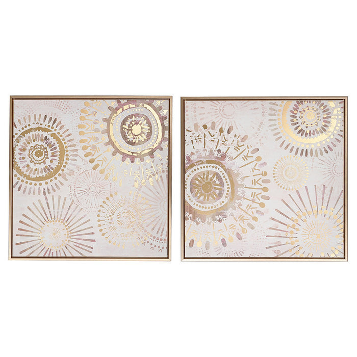 Framed Foil Print Canvas Wall Art Helios - Set of 2 Wall Decor