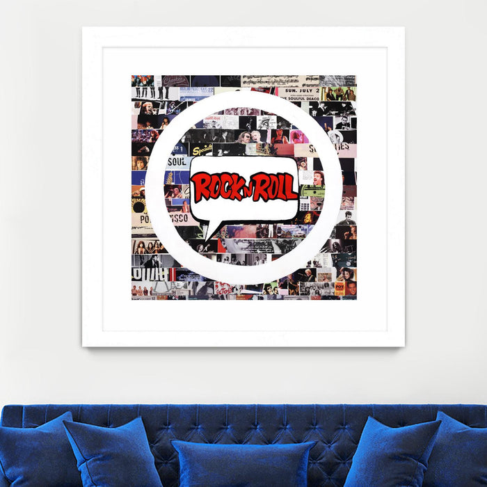 \"Its Here To Stay\" Matted and Framed White 30x30 Wall Art