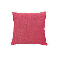 Chambray Cushion with Zipper Red - Set of 2 Cushions