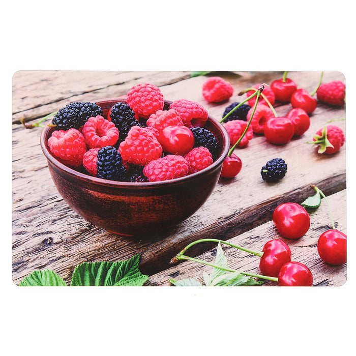 Plastic Placemat Cherry Berry - Set of 12