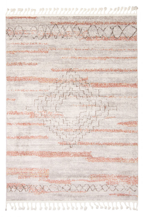 Vera Aztec Ivory/Copper Area Rug - 5'2\" x 7'5\"