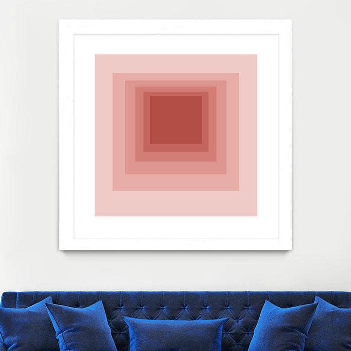 \"After Josef O\" Matted and Framed White 30x30 Wall Art