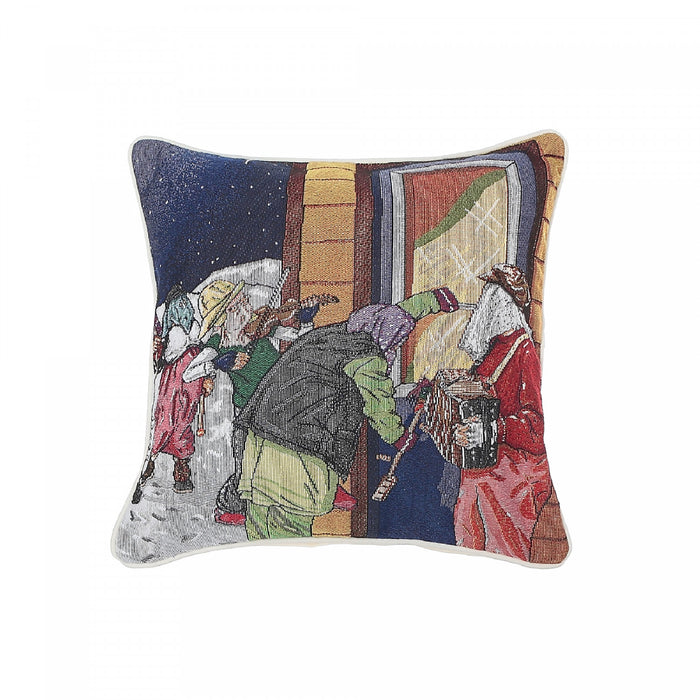 Tapestry Cushion Mummers Knocking 18 x 18 - Set of 2