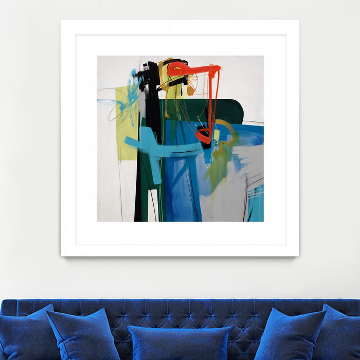 \"Return The Fork\" Matted and Framed White 36x36 Wall Art