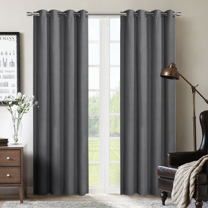 Melgar 54\" x 84\" Grommet Panel (Set of 2) - Grey