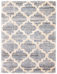 Dimity Grey/Light Blue Area Rug - 3'11
