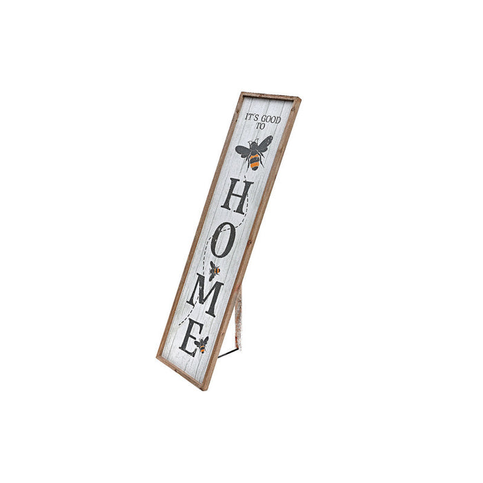Floor Standing Framed Wall Sign It's Good to Bee Home Wall Decor
