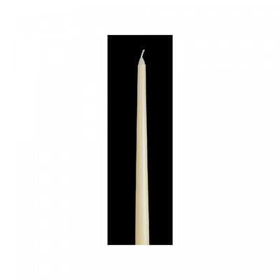 12" Unscented Tapers Ivory - Set of 12 Candle|Bougies fines ivoire non parfumées de 12 po - ensemble de 12 bougies