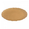 Round Serving Plate Textured Gold 13\" - Set of 6