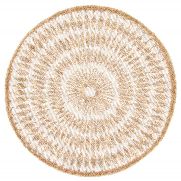 Blaine Taupe Area Rug - 6'3\" x 6'3\"