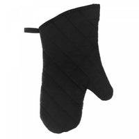 Quilted Oven Mitt Black 7.5
