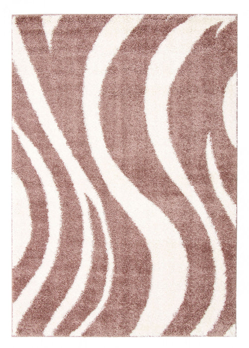 Luci Pink Shag 3'11\" x 6'0\" Area Rug