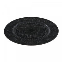 Charger Plate Lily Bulb Black 13