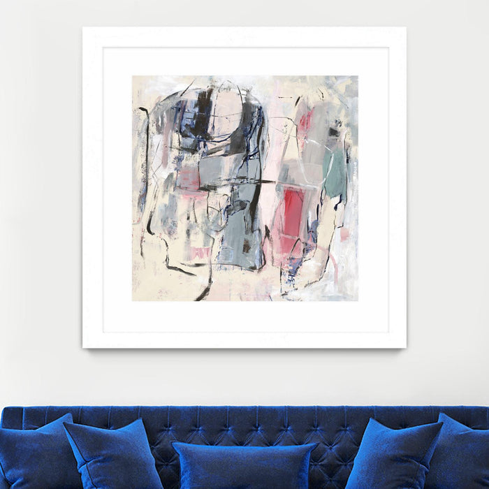 \"Palpitation Monitor\" Matted and Framed White 36x36 Wall Art