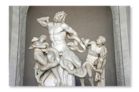 Laocoon And His Sons Statue In Vatican Museum 28x42 Wall Art Frame And Fabric Panel