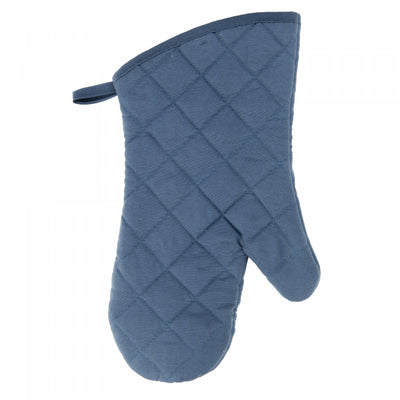 Quilted Oven Mitt Blue 7.5" x 13" - Set of 4|Mitaine de four piquée bleue de 7,5 po x 13 po - ensemble de 4