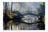 Autumn Old Bridge 24x36 Wall Art Fabric Panel Without Frame
