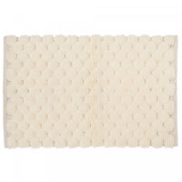 Handwoven Pompom Bathmat Natural 20 x 32 Bathmat