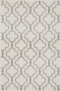 Lav Lat White 4x6 Area Rug