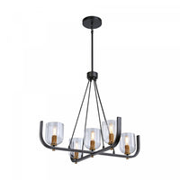 Cheshire Black & Brass 5-Light Chandelier