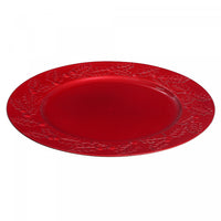 Charger Plate Holly berries Red 13