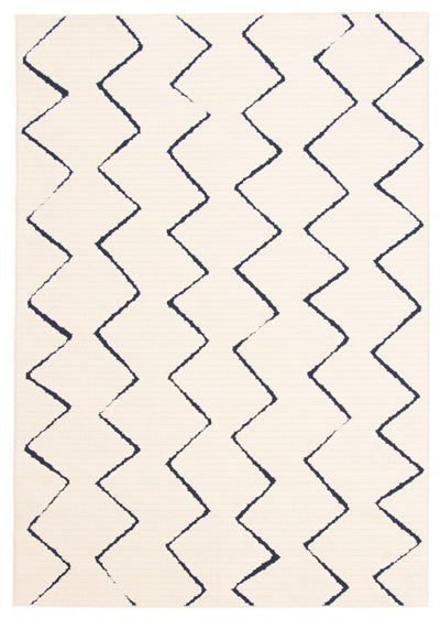 Kimi Blue-Ivory 4'7" x 6'7" Area Rug