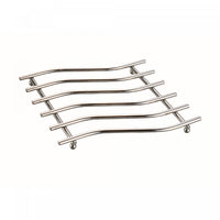 Trivet Flat Metal Square Wavey Coaster