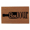 Coir Door Mat Bonjour Vin Floormat