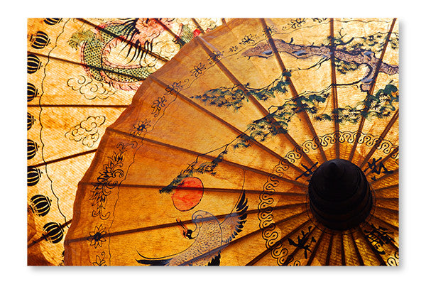 Sunshade With Thai Ornament 16x24 Wall Art Frame And Fabric Panel