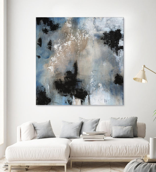 \"Embellished Shifting Motion Ii\" Giant Art 54x54 Wall Art