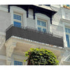 Privacy Balcony Cover Grey Drapes and Blinds