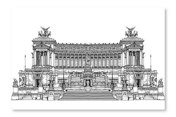 Altar of The Fatherland 28x42 Wall Art Fabric Panel Without Frame