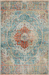 Sav Royal Turquoise Vin 3x5 Area Rug