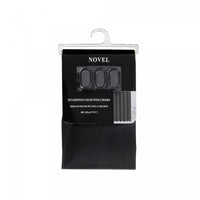 Peva Shower Curtain With 12 C Hooks 71x71 Black