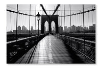Brooklyn Bridge, Manhattan 28x42 Wall Art Fabric Panel Without Frame