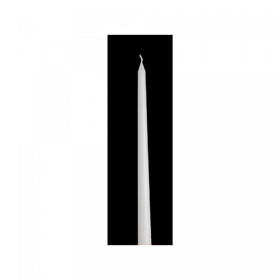 12" Unscented Tapers White - Set of 12 Candle|Bougies fines blanches non parfumées de 12 po - ensemble de 12 bougies