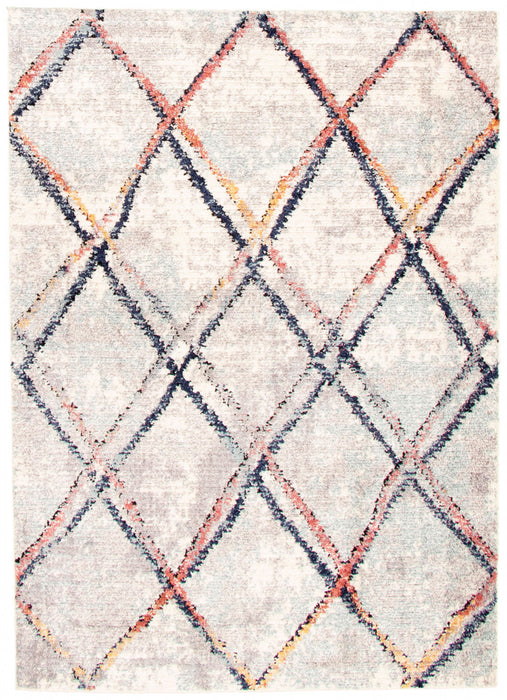 Makondo Abstract Ivory Area Rug - 3'11\" x 5'11\"