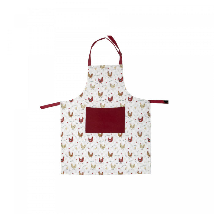 Cotton Apron 28\" x 34\" Farmhouse Chicken - Set of 2 Kitchen Linen